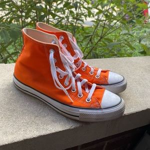 essentially brand new orange converse!